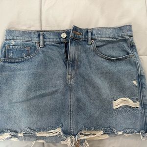 Express Denim mini skirt